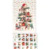 Panneau calendrier de l’Avent à coudre – Maison de Noël féerique