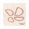 Passant boucle demi-rond Cuivre - 25mm - lot de 2