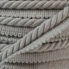 Passepoil en fibre de coton 5mm coloris Gris
