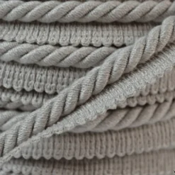 Passepoil en fibre de coton 5mm coloris Gris