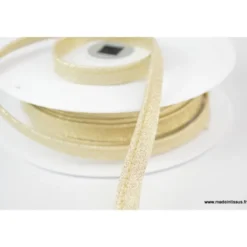 Passepoil Lurex lamé 10mm coloris Or