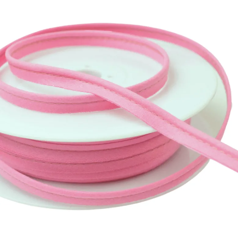 Passepoil 10 mm coton rose