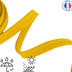 Passepoil sangle d'extérieur imperméable anti UV 15 mm - Jaune moutarde