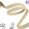 Passepoil sangle d'extérieur imperméable anti UV 15 mm - Grège