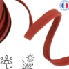 Passepoil sangle d'extérieur imperméable anti UV 15 mm - Rouge