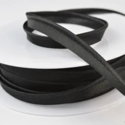 Passepoil satin 10 mm coloris Noir1265