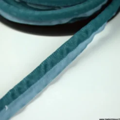 Passepoil velours 16mm coloris Bleu pour l'ameublement