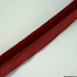 Passepoil velours 3.5mm coloris Bordeaux pour l'ameublement