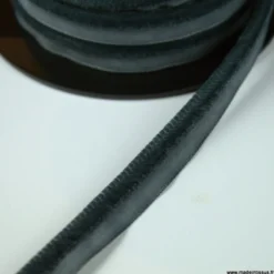 Passepoil velours 3.5mm coloris Gris anthracite pour l'ameublement