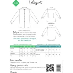 Patron chemise pour homme - l'élégant - les BG