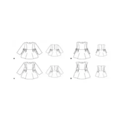 Patron Colombine - Blouse du 2 au 12 ans - PM Pattern