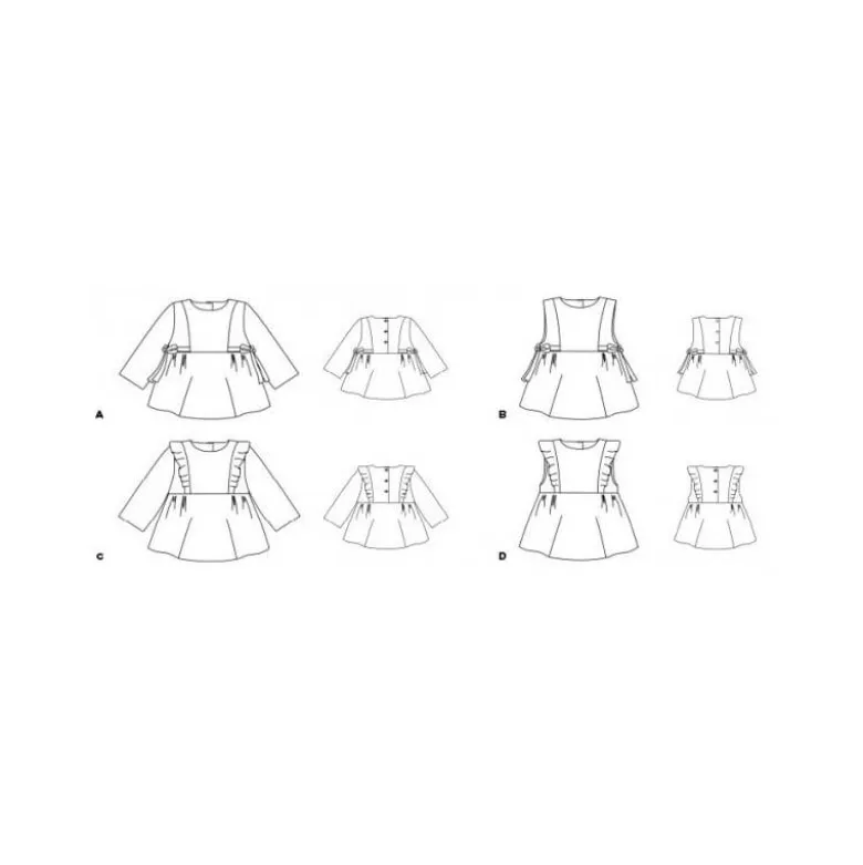 Patron Colombine - Blouse du 2 au 12 ans - PM Pattern