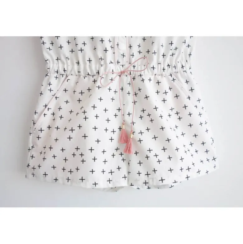 Patron Combi-short, combi pantalon ou robe MARIEKE by Ikatee pour fille du 3 au 12 ans