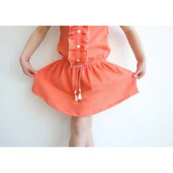 Patron Combi-short, combi pantalon ou robe MARIEKE by Ikatee pour fille du 3 au 12 ans