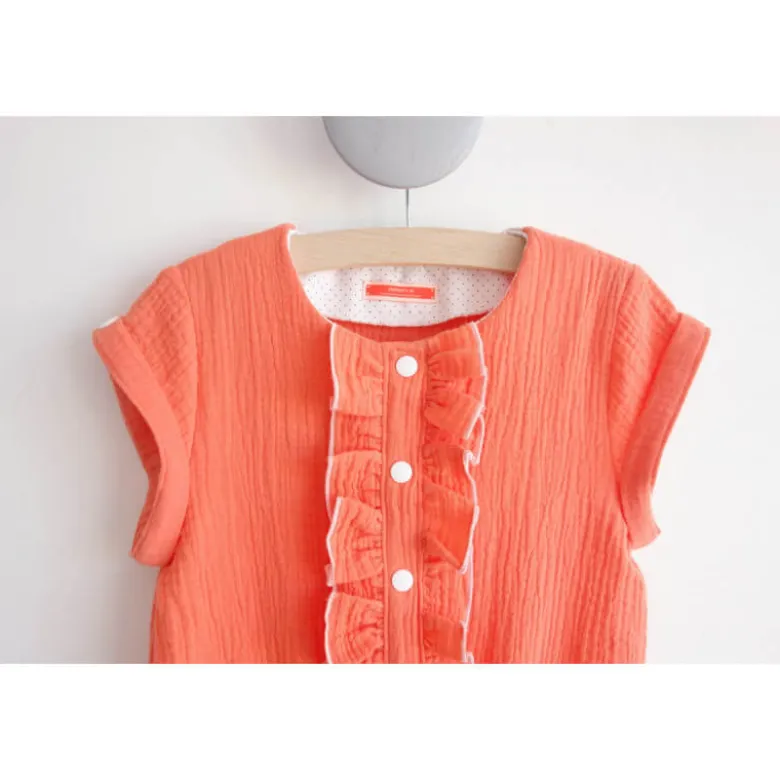 Patron Combi-short, combi pantalon ou robe MARIEKE by Ikatee pour fille du 3 au 12 ans