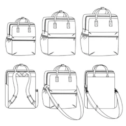 Patron de sac à dos ou Sacoche Eugène - Ikatee