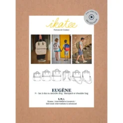 Patron de sac à dos ou Sacoche Eugène - Ikatee