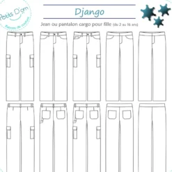 Patron Django - jean ou cargo du 2 au 16 ans - Petits D'om