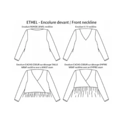 Patron Ethel - Robe/blouse du 34 au 52 - PM Pattern