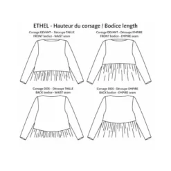 Patron Ethel - Robe/blouse du 34 au 52 - PM Pattern