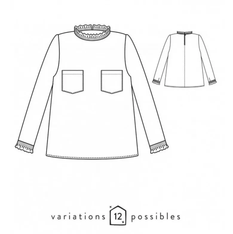 Patron Femme - Blouse PASSION - Atelier Scämmit