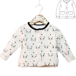 Patron Gilet mixte VEGA by Ikatee pour bébé du 1 mois au 4 ans