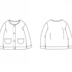 Patron Gilet mixte VEGA by Ikatee pour bébé du 1 mois au 4 ans