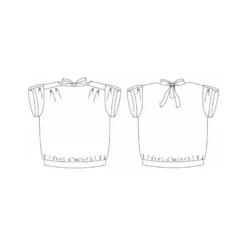 Patron Gus - Top avec manches à reversdu 2 au 10 ans - PM Pattern
