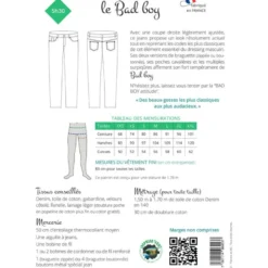 Patron jean pour homme - le Bad Boy- les BG
