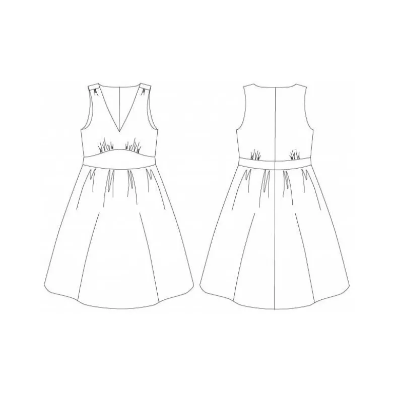 Patron Joséphine - Robe sans manche du 34 au 52 - PM Pattern