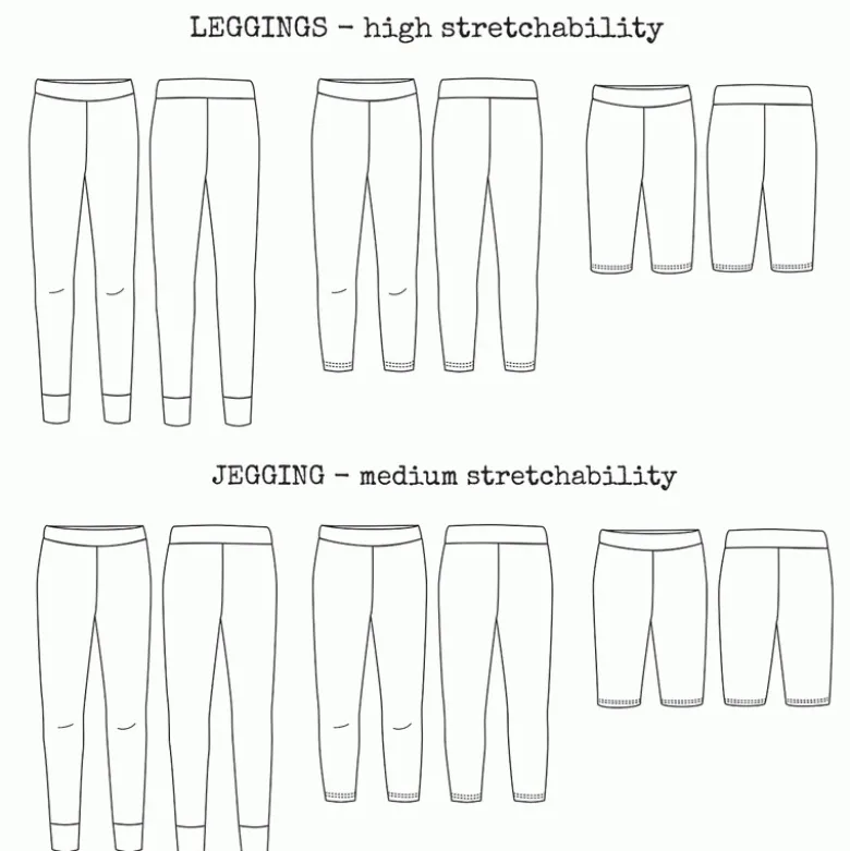 Patron Legging/jegging Seattle by Ikatee pour femme du 32 au 52