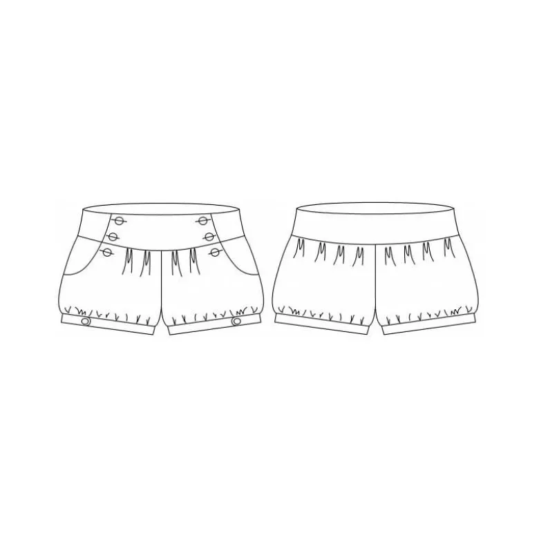 Patron Leon - Short bouffant du 2 au 12 ans - PM Pattern