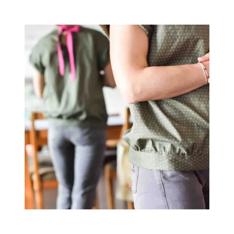 Patron Mademoiselle Gus - Top avec manches à revers du 32 au 46 - PM Pattern