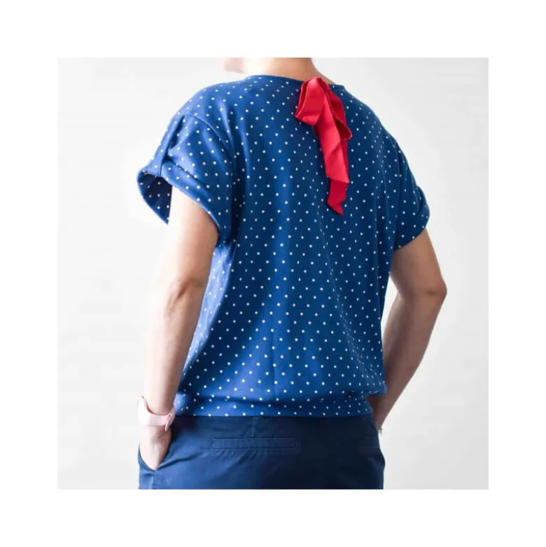 Patron Mademoiselle Gus - Top avec manches à revers du 32 au 46 - PM Pattern