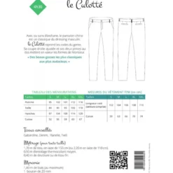 Patron pantalon Chino pour homme - le culotté - les BG