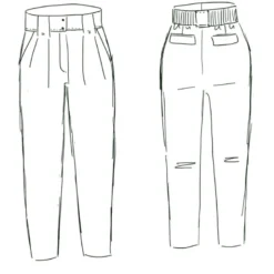 Patron pantalon déclinable en short Belém - Maison Fauve
