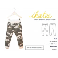 Patron Pantalon de jogging JIM by Ikatee pour garçon ou fille du 3 au 12 ans
