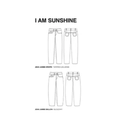 Patron pantalon jean droit I AM Sunshine - I AM Pattern