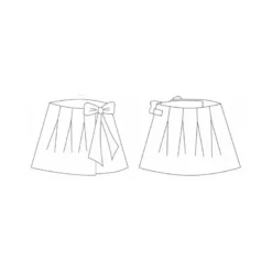 Patron Piccadilly - Jupe portefeuille à plis du 2 au 12 ans - PM Pattern