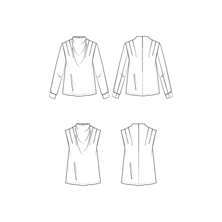 Patron pochette de la blouse tempête - Maison Fauve