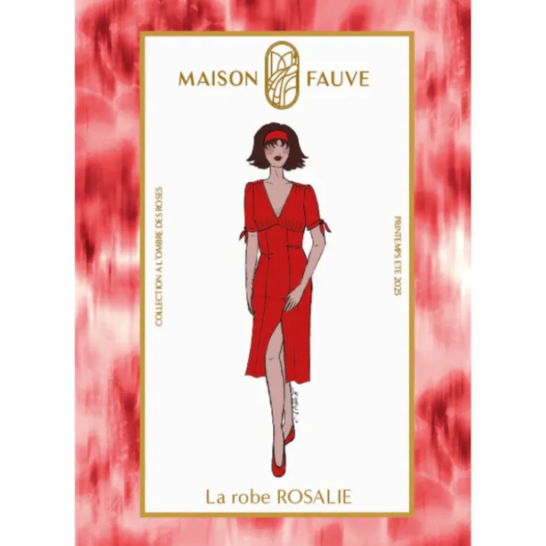 Patron pochette de la robe Rosalie - Maison Fauve