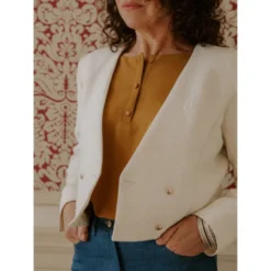 Patron pochette du spencer Damas - Maison Fauve