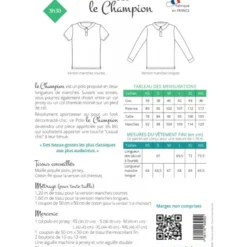 Patron Polo pour homme - le Champion - les BG