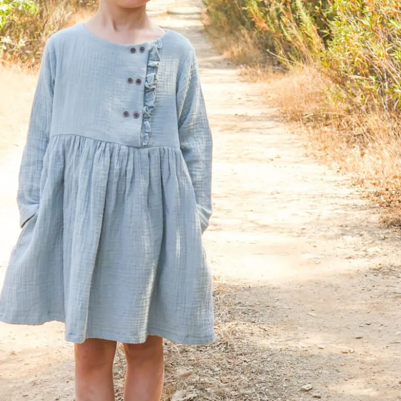 Patron Robe Blouse Elona by Ikatee pour fille du 3 au 12 ans