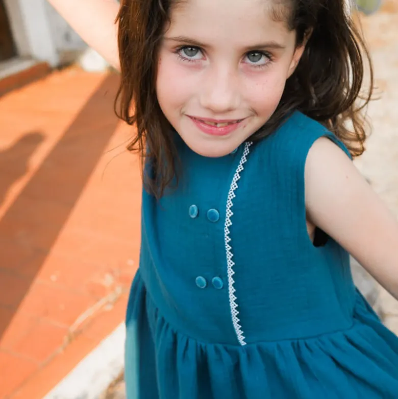 Patron Robe Blouse Elona by Ikatee pour fille du 3 au 12 ans