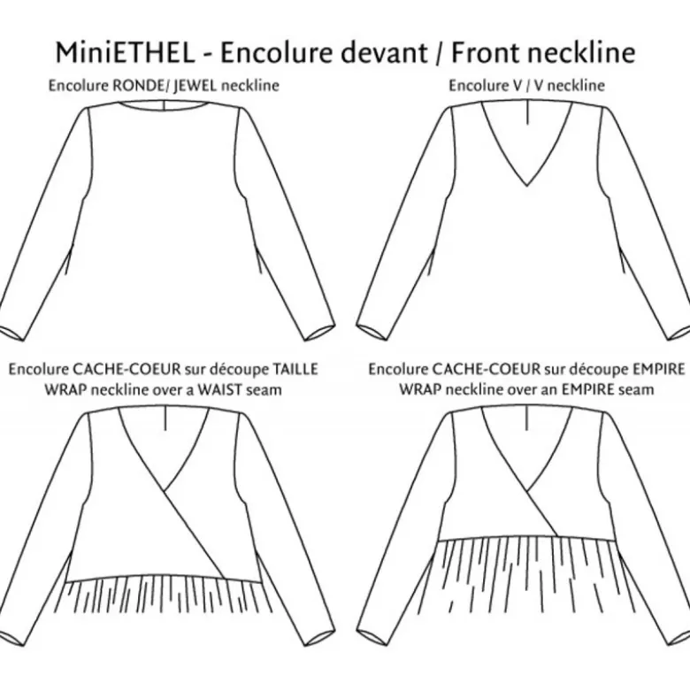 Patron Robe - Blouse MiniEthel 2 au 14 ans - PM Pattern