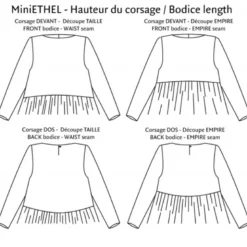 Patron Robe - Blouse MiniEthel 2 au 14 ans - PM Pattern