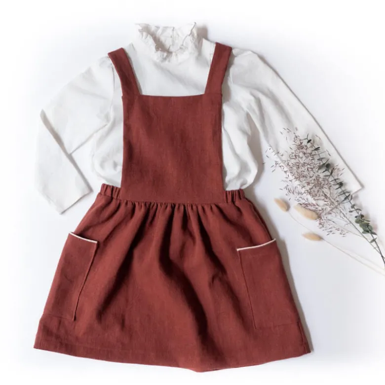 Patron Robe Tablier Milano by Ikatee pour enfants du 3 au 12 ans