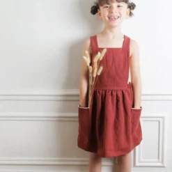 Patron Robe Tablier Milano by Ikatee pour enfants du 3 au 12 ans