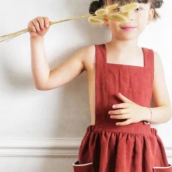 Patron Robe Tablier Milano by Ikatee pour enfants du 3 au 12 ans